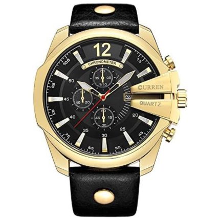Men’s Quartz Watch with Easy Read Dial and Comfortable Strap